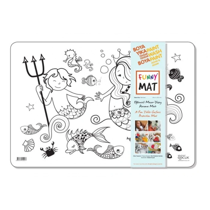 Funny Mat - Deniz Kızı - 33,5x48cm
