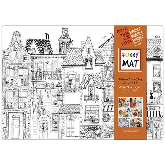 Funny Mat - Komşular (Büyük Boy) - 68x48cm