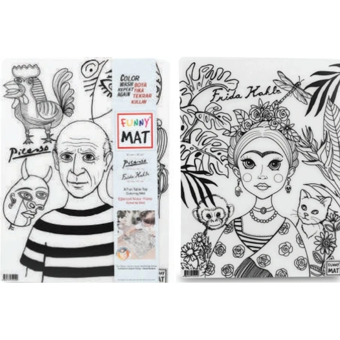 Funny Mat -  Pıcasso Ve Frıda Kahlo 25 X 35 Cm