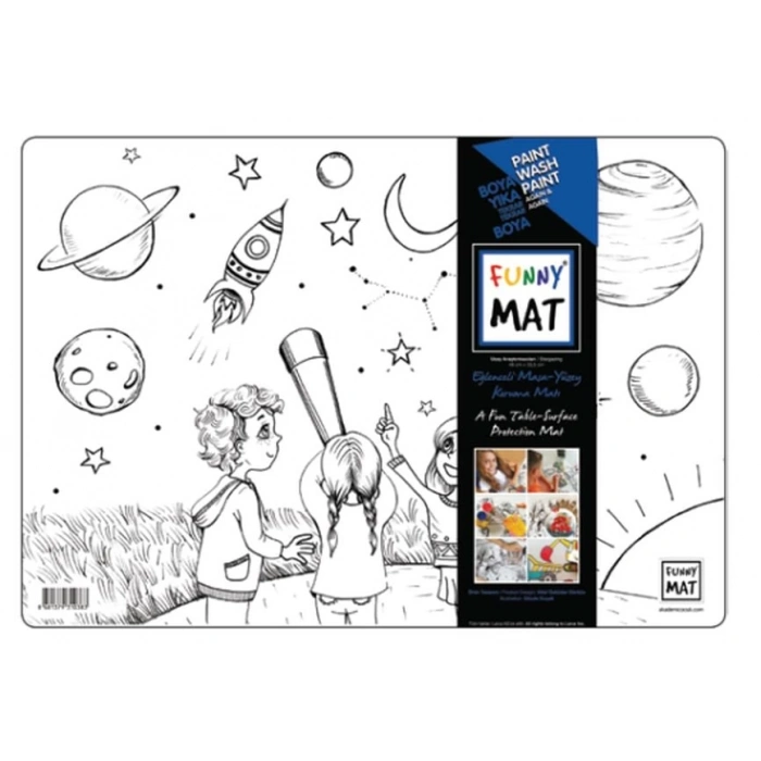 Funny Mat- Uzay  Araştırmacıları  - 33,5x48cm