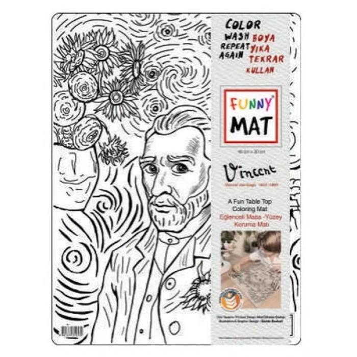 Funny Mat - Vıncent Van Gogh 30 X 40 Cm