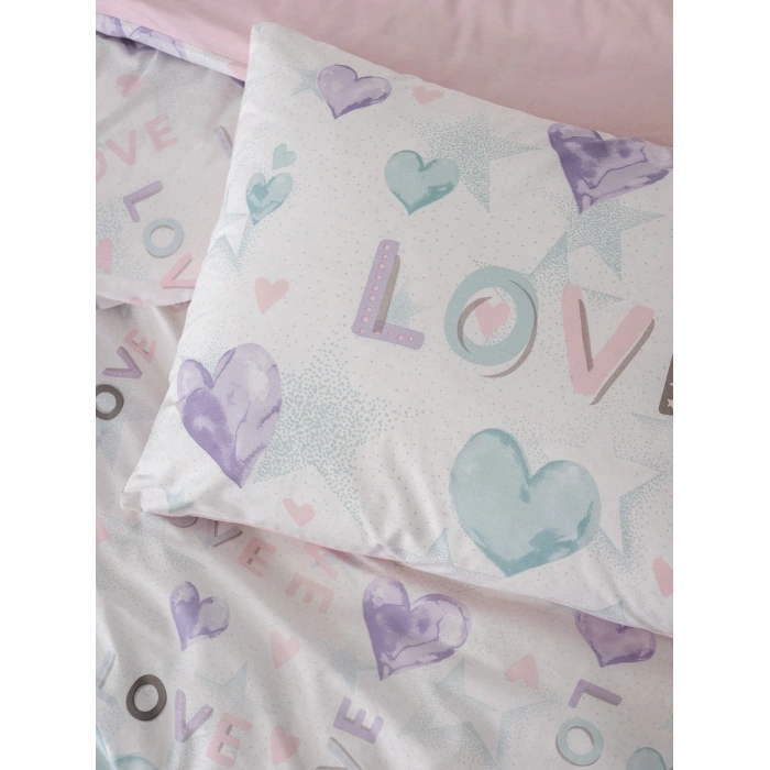 Genç Ranforce Nev Takımı Tek Kişilik Lovella Pembe