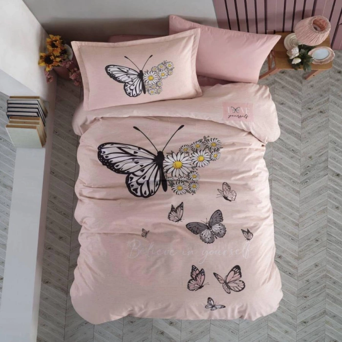 Genç Ranforce Tek Kişilik Nev Takımı Daisy Love v2 Somon