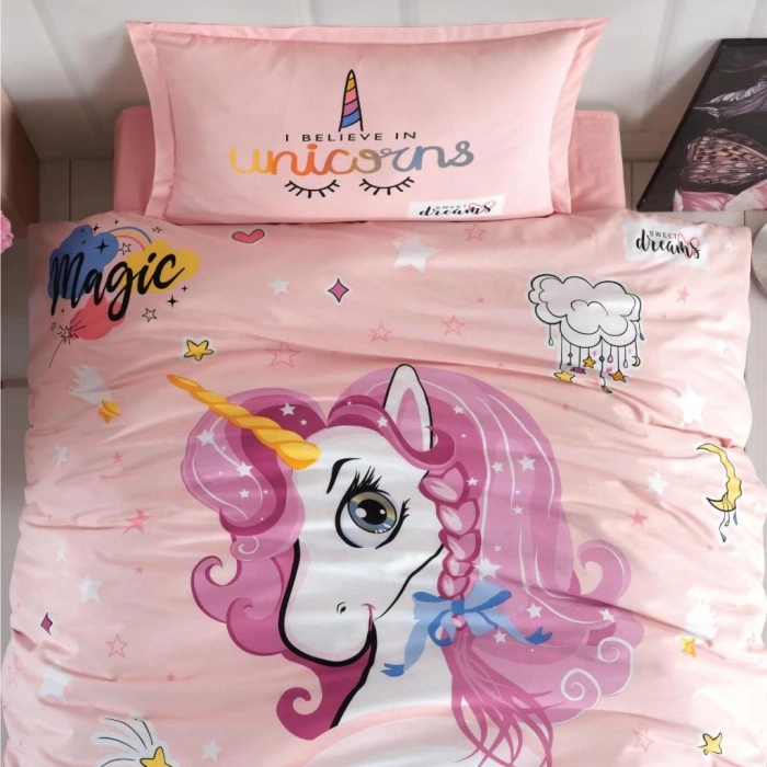 Genç Ranforce Tek Kişilik Nev Takımı Pink Dreams Pudra