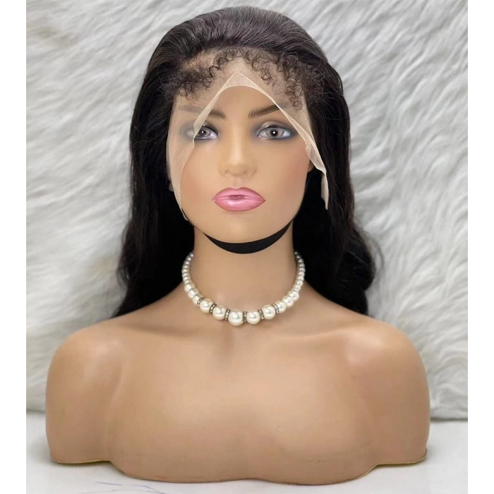 Gerçek Front Lace Tül Peruk / Dalgalı / Doğal 70/75cm