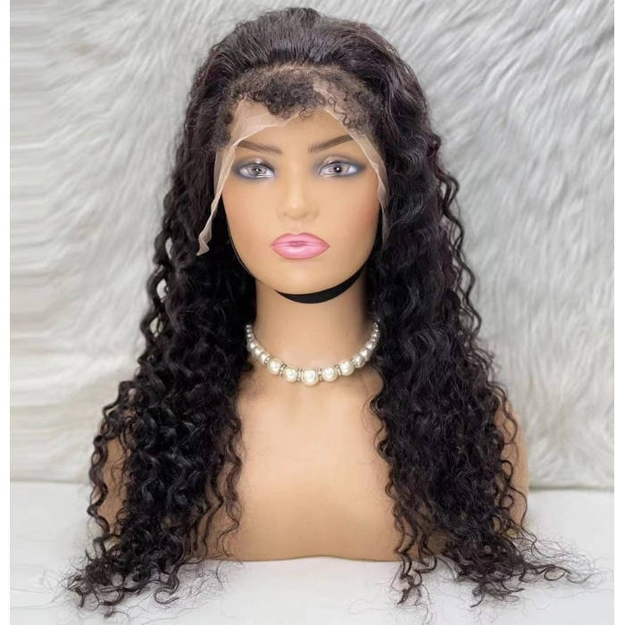 Gerçek Front Lace Tül Peruk / Kabarık Afro / Doğal 70/75cm