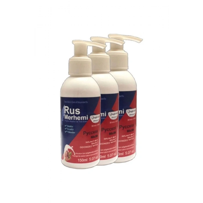 Glegnd Blue Tüylere Krem 3 Adet x 150 ml Cevizli & Ceviz Sütlü Russ Merhemi