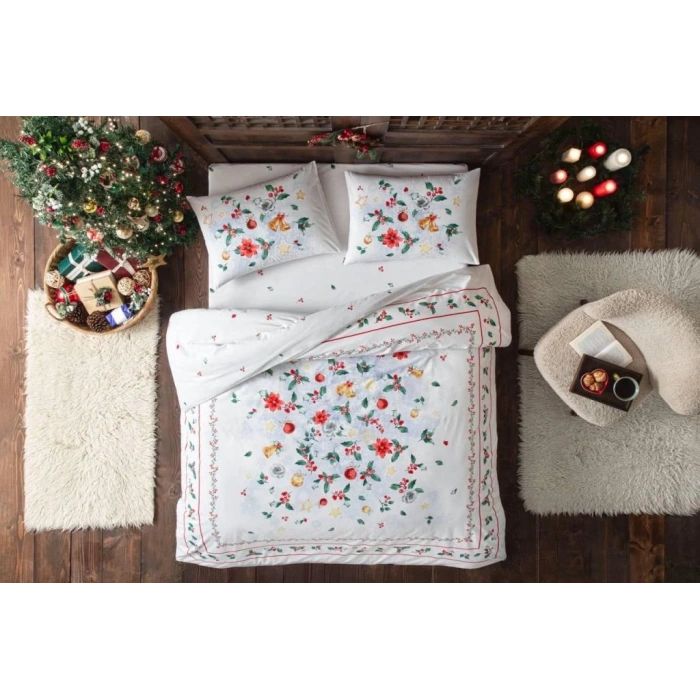 Glow Parlayan Çift Kişilik Nev Takımı Charm Kırmızı