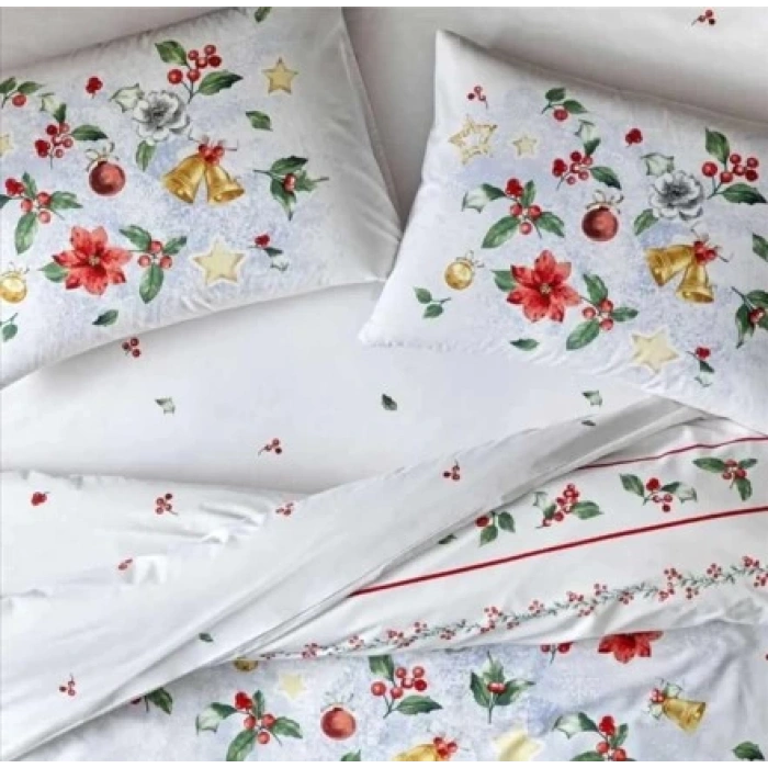 Glow Parlayan Çift Kişilik Nev Takımı Charm Kırmızı