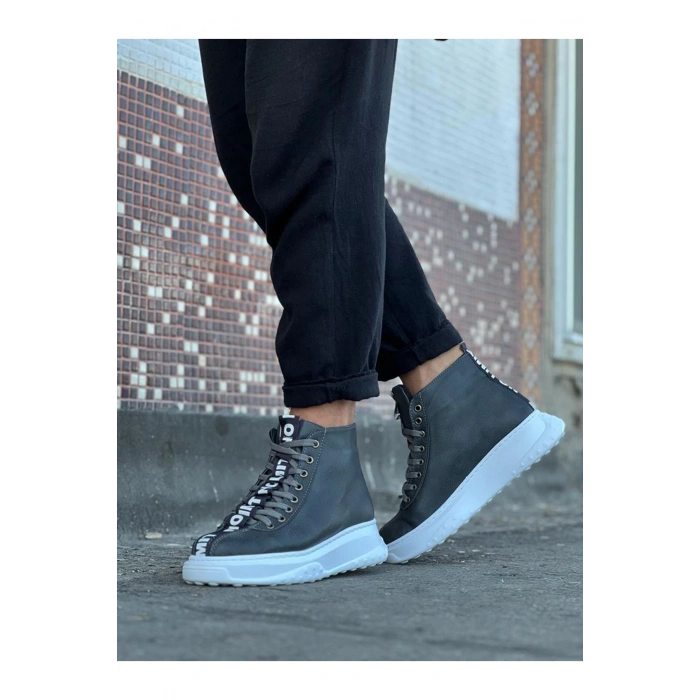 Gri Erkek Yarım Bilek Bot