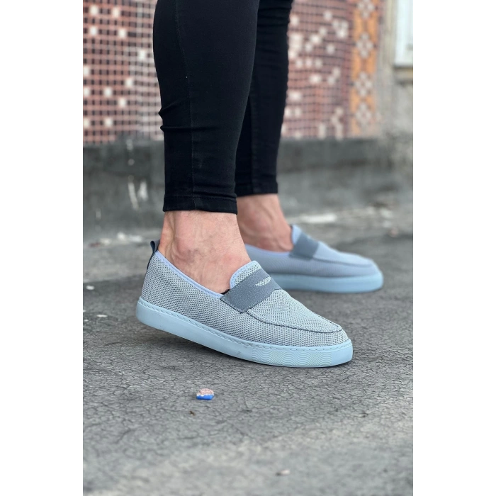 Gri Triko Babet Erkek Casual Ayakkabı