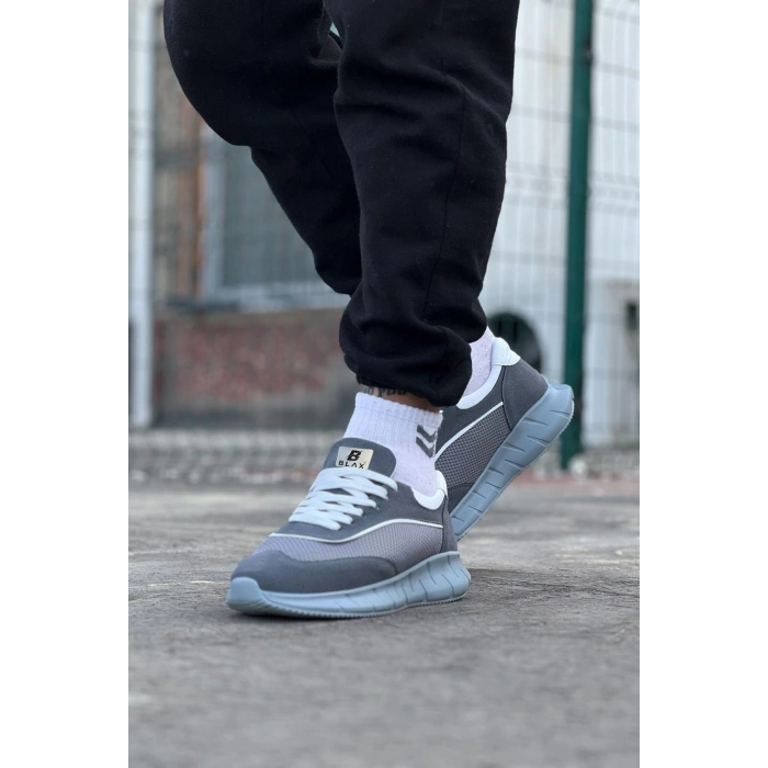 Gri Triko Erkek Spor Ayakkabı