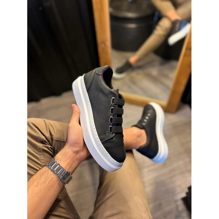 Günlük Ayakkabı  Siyah (Beyaz Taban)