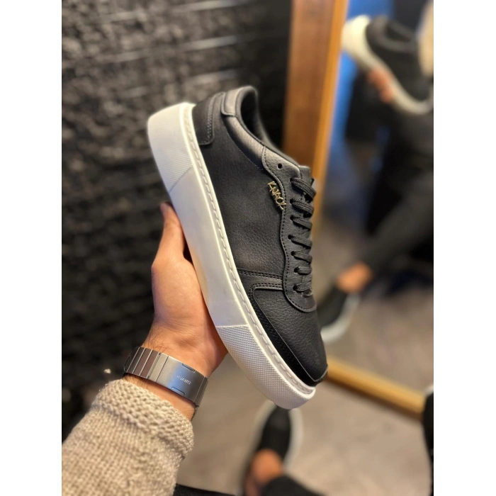 Günlük Ayakkabı  Siyah (Beyaz Taban)