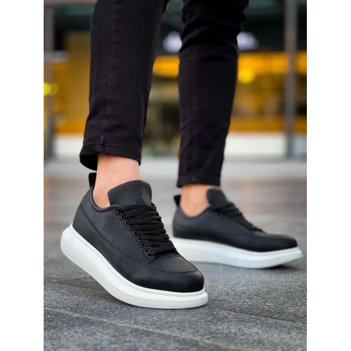 Günlük Ayakkabı  Siyah (Beyaz Taban)