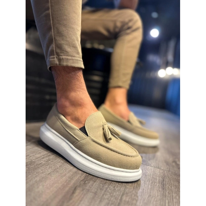 Günlük Spor Klasik Ayakkabı  Vizon Süet