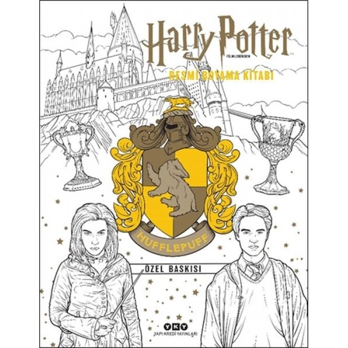 Harry Potter Filmlerinden Resmi Boyama Kitabı – Hufflepuff Özel Baskısı