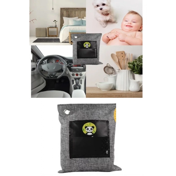 Hava Temizleme Torbası 100g Araba- Dolap- Banyo- Evcil Hayvan Koku - Bambu Kömür Koku Emici
