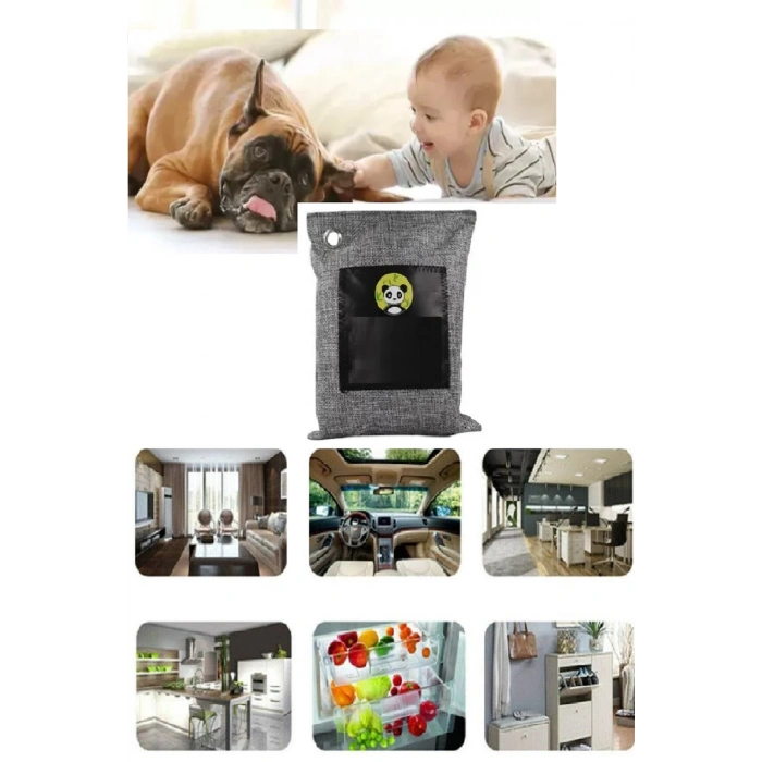 Hava Temizleme Torbası 100g Araba- Dolap- Banyo- Evcil Hayvan Koku - Bambu Kömür Koku Emici