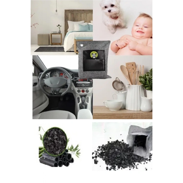 Hava Temizleme Torbası 200g Araba- Dolap- Banyo- Evcil Hayvan Koku - Bambu Kömür Koku Emici