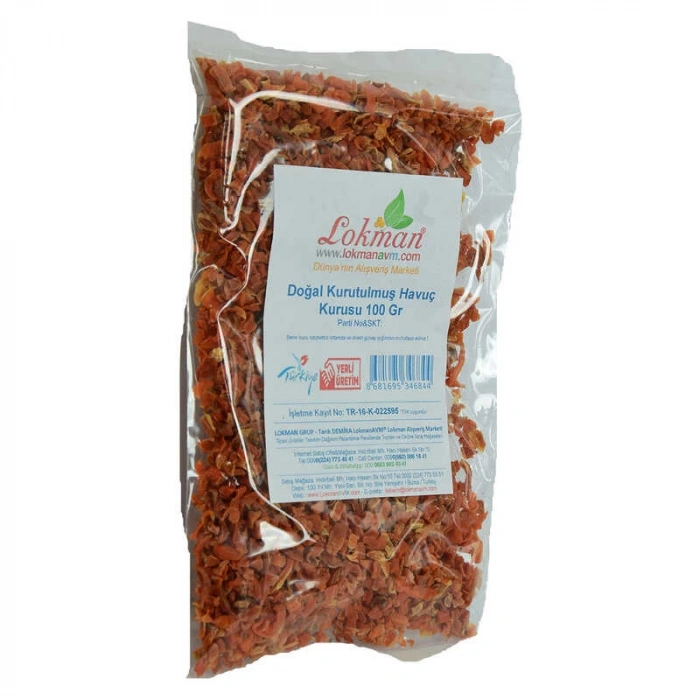 Havuç Kurusu 100 Gr Paket