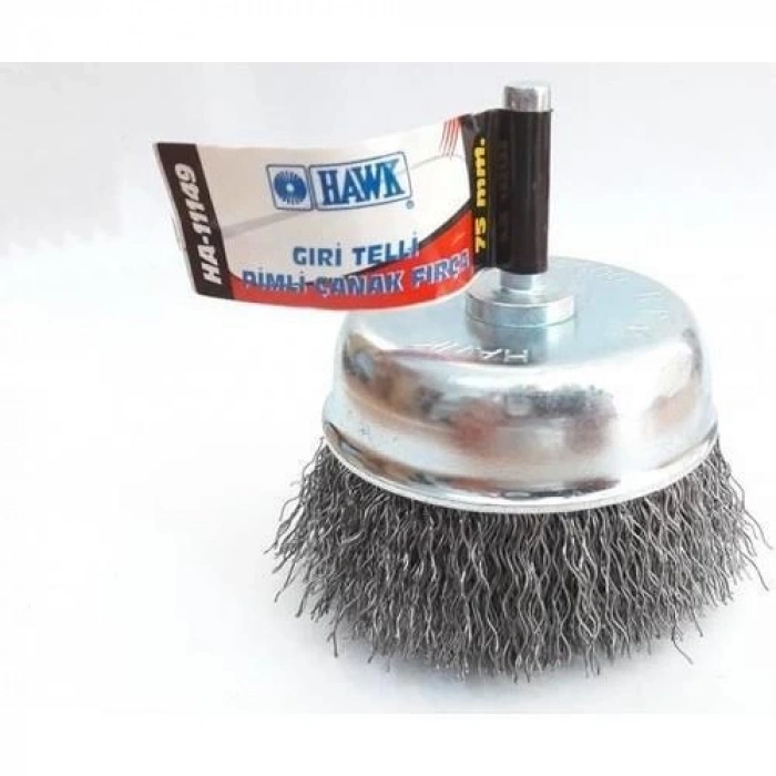 HA11147 Pimli Gri Tel Çanak Fırça 65 mm