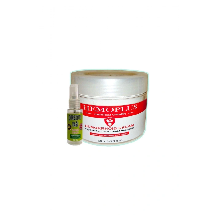 Hemoplus 100 ml Hemeroid Ba.sur Kremi + 30 ml Çörek Otu Yağı ile
