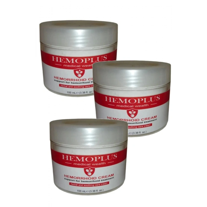 HEMOPLUS 100ml KREMİ / HEMORRHOİDS CREAM 50ml X 3 ADET