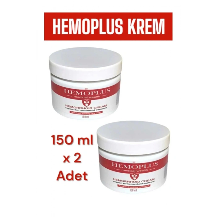 Hemoplus Hemo.roid Yanma Ve Sızı  Masaj Bakım Kremi 150 ml X 2 Adet