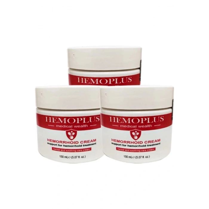Hemoplus HZNKS036 Büyük Boy 3ADET 150 ml Hemor.roidin Kremi Kişisel Bağsur Bakım