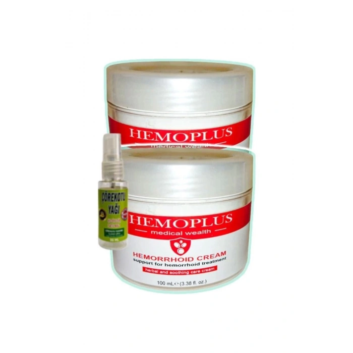 Hemoplus Krem 100 ml x 2 adet + Çörek Otu Yağı 30 ml