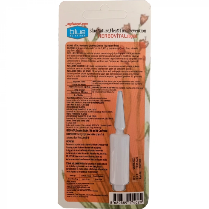 Herbio sel Köpek Damlası 2 ml ( 1-10 kg )