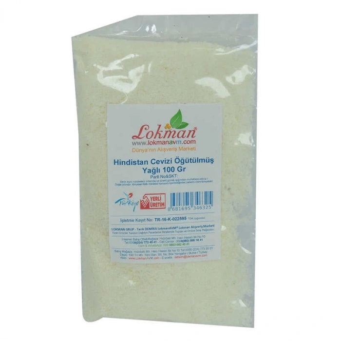 Hindistan Cevizi Öğütülmüş Yağlı 100 Gr Paket