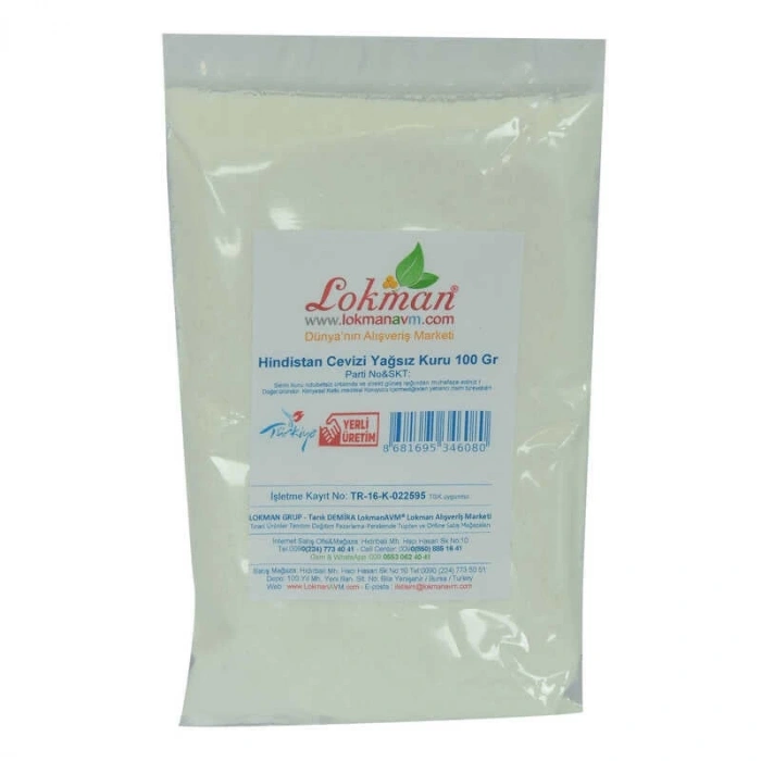 Hindistan Cevizi Yağsız Kuru 100 Gr Paket