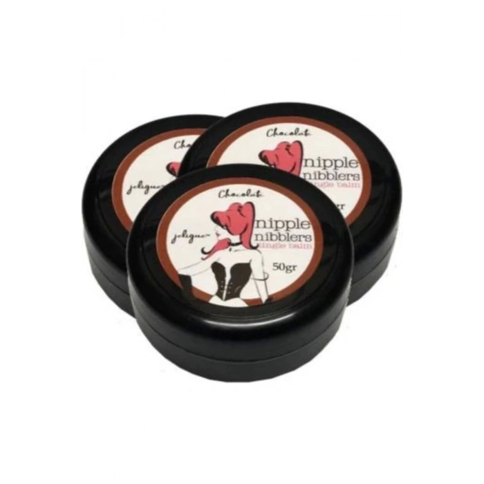 Hintohu Nipple Nibblers Tingle Balm Chocolate Flavored 50ML Çikolatalı Göğüs Bakım Kremi 3 Adet