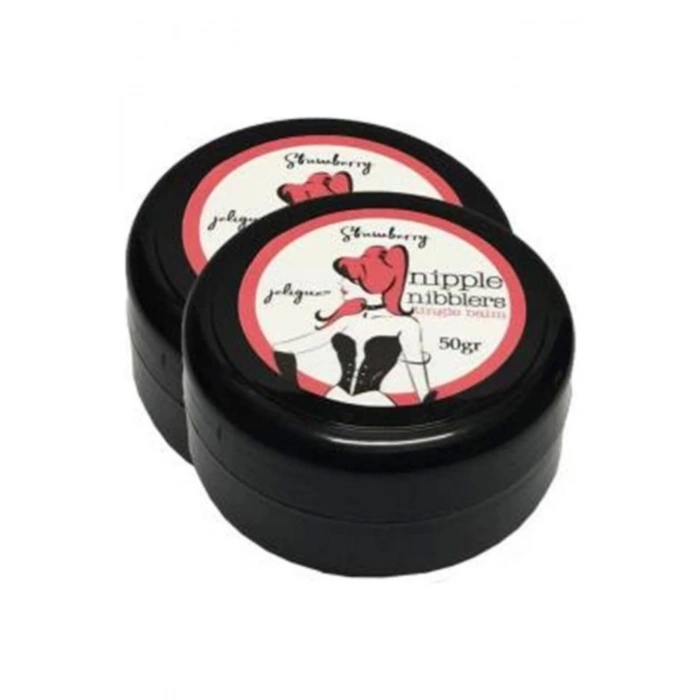 Hintohu Nipple Nibblers Tingle Balm Strawberry Flavored 50ML Çilekli Göğüs Bakım Kremi 2 Adet