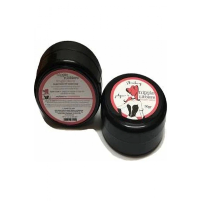 Hintohu Nipple Nibblers Tingle Balm Strawberry Flavored 50ML Çilekli Göğüs Bakım Kremi 2 Adet