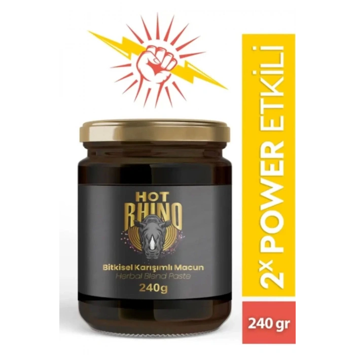 Hot Rhino Erkeklere Özel sel Karışımlı Performans Artıran Ballı Atom Macun 240 gr