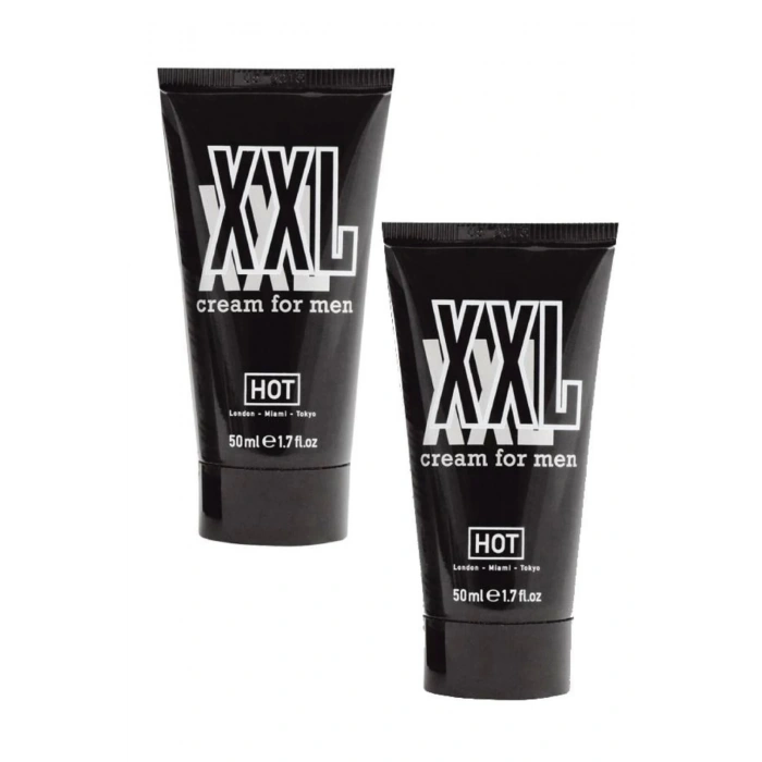 Hot Xxl Erkeklere Özel Geci.ktirici Ser.tleştirici Büy.ütücü Etkili Krem 50 ml 2 Adet