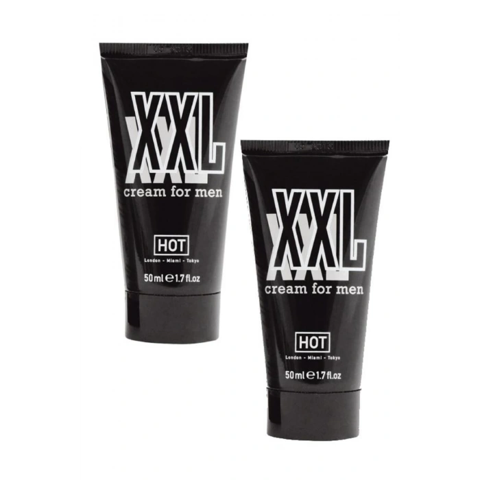 Hot Xxl Erk.eklere Özel Geci.kti.rici Ser.tleş.tirici Büy.ütücü Etkili Krem 50 ml 2 Adet