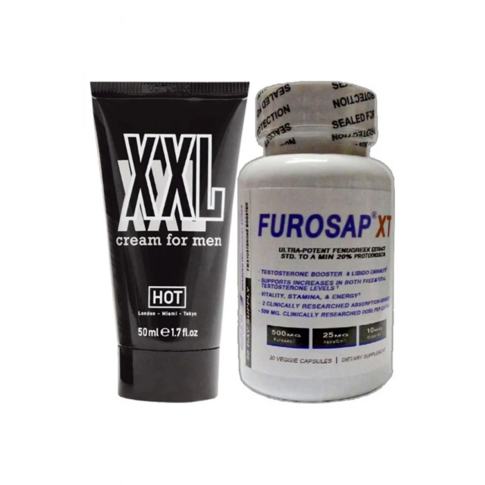 Hotxxl 50 ml Erkeğe Özel Krem + Yanında 1 Kutu Frosap 30lu Erkeğe