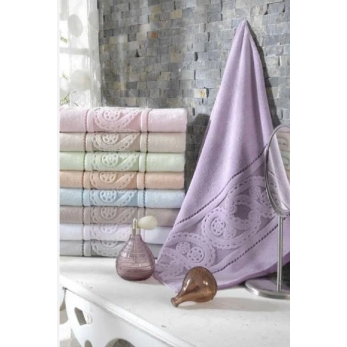 Hürrem Mavi 70x140 6lı Havlu Seti