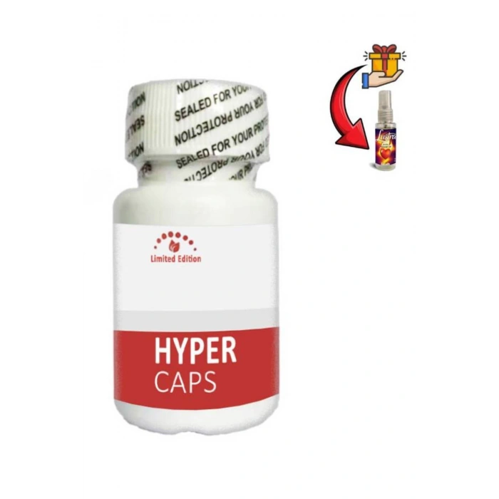 Hyper Erkekler İçin li ve Performansa sel Takviye 15li x 2 ad+Lustra Masaj Yağı