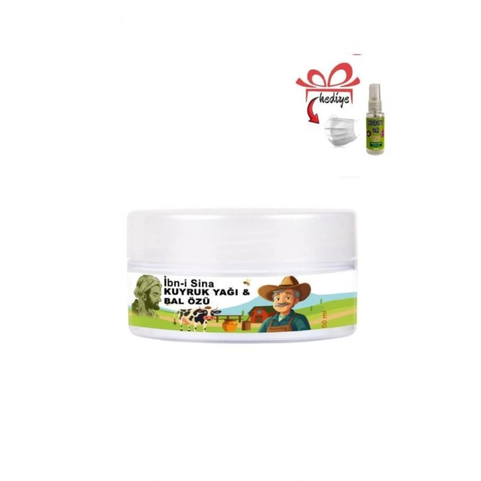 İbn-i Sina Agrılarınıza Teskin Edici Kuyruk Yağı&Bal Özü Bakım Masaj Kremi 50 ml+Çörek Otu Yağ ile