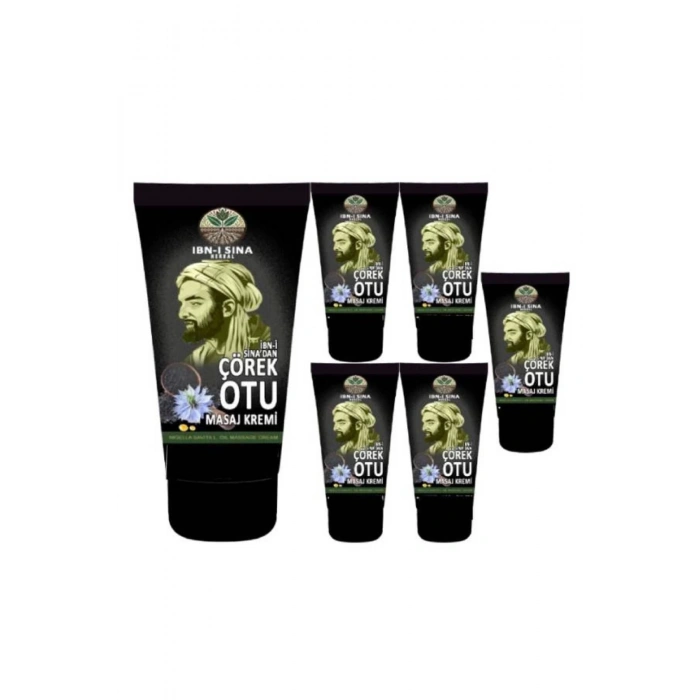 İbn-i Sina Çörek Otu Kremi Bakım Kremi Adale Kas İskelet Sızıları için 6x50 ml