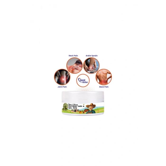İbn-i Sina Vücudunuza Teskin Edici Kuyruk Yağı&Bal Özü Bakım Kremi 50 ml x 2 ad + Çörek Otu Yağ ile