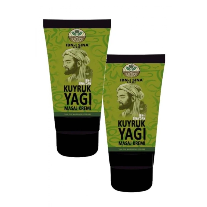 İbni Sina Kuyruk Yağı Mucizesi Tüm Vücut Sızıları Için Masaj Bakım Kremi 50 ml 2 Adet