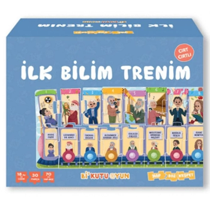 İlk Bilim Trenim - Cırt Cırtlı Yapboz ve  Seti