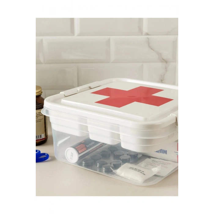 İlk Yardım Saklama Kutusu - Ecza Kutusu (Kızılhaç)