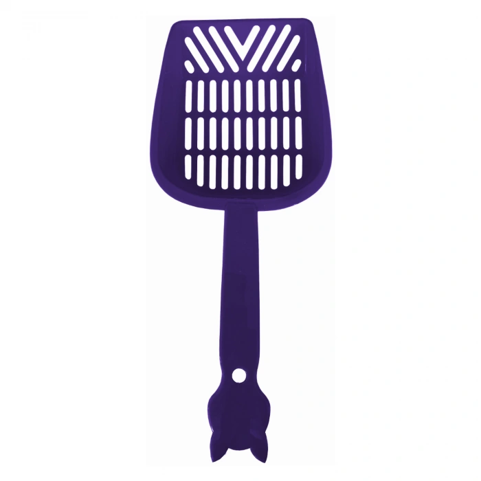 İnce Elekli Kedi Kumu Küreği Large 11-27 cm Mor
